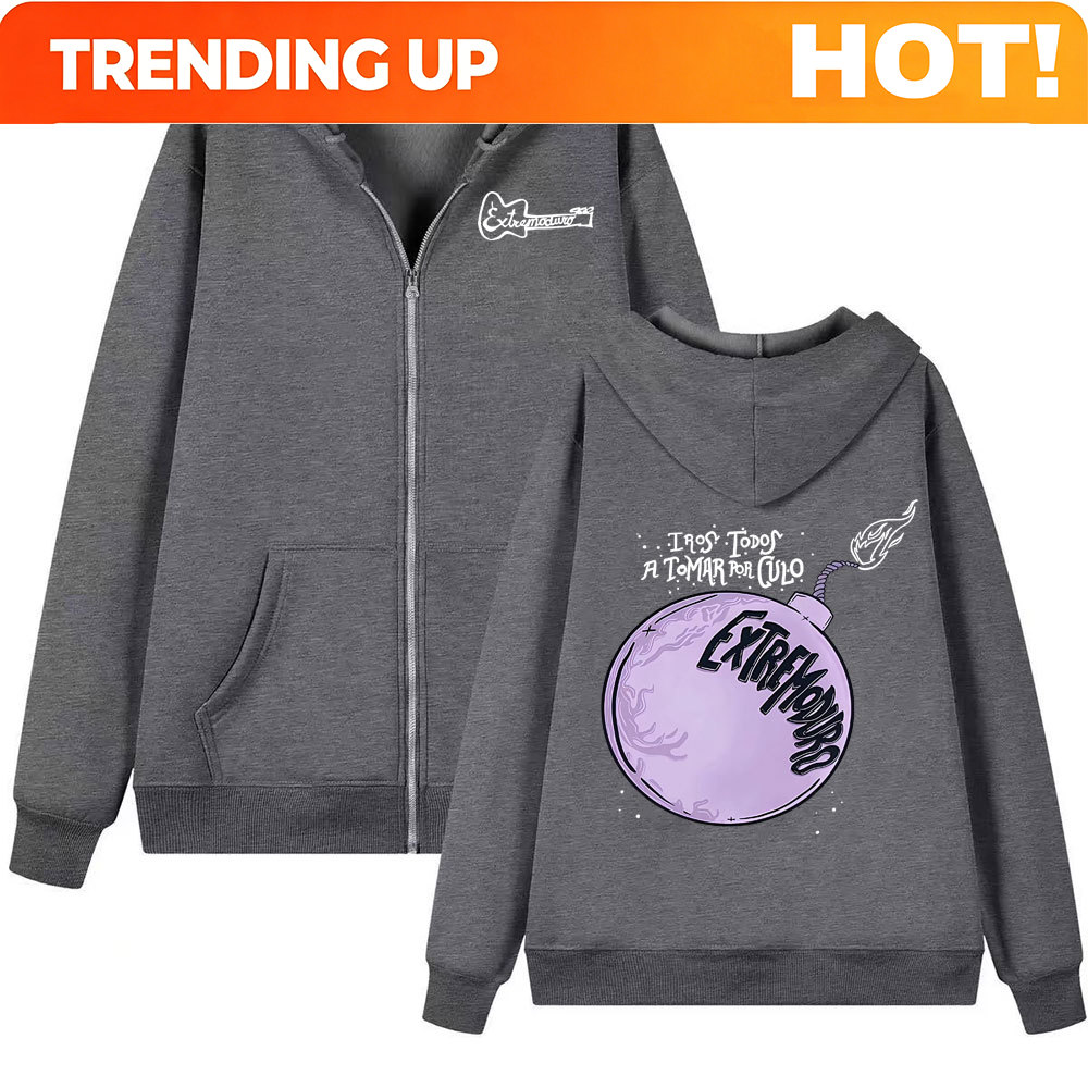 Mens Fashion Zip Up Hoodies - هودي بسحاب للرجال بتصميم فرقة إكستريمودورو