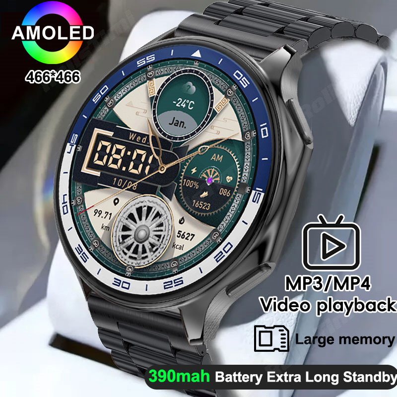 Men'S Fashion X - 1.43 AMOLED ساعة ذكية ثلاثية الأبعاد