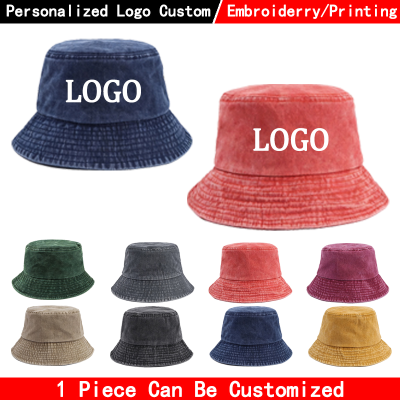 Men'S Fashion With Hat - قبعة دنيم بتصميم مخصص بشعارك، قبعة