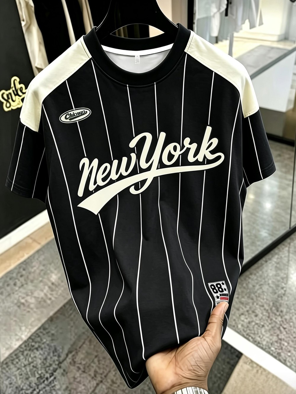 Men'S Fashion New York - تي شيرت رجالي صيفي جديد وعصري