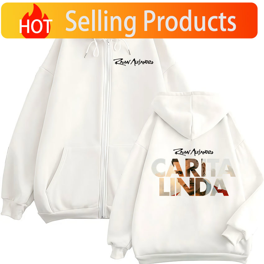 Mens Fashion Zip Up Hoodies - Rauw Alejandro Carita Linda 2026 هوديز