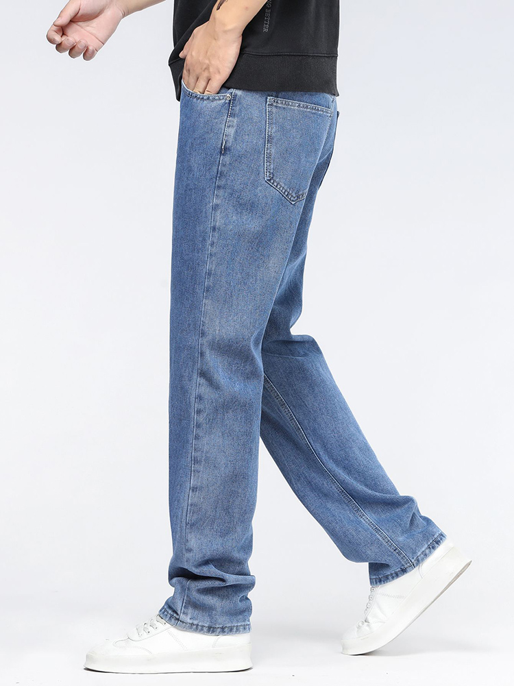 جينز رجالي واسع بتصميم كوري عص - مراجعة Men'S Fashion Grey Jeans وسعره