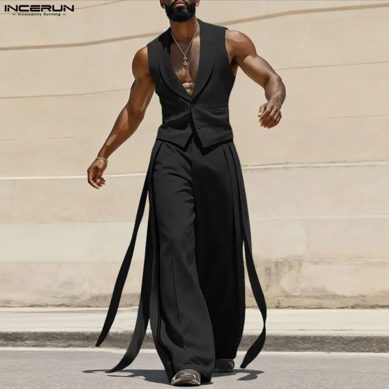 طقم رجالي من INCERUN بلون موحد - مراجعة Mens Fashion Summer وسعره
