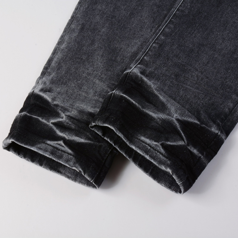 جينز رجالي بقصة ضيقة ومرنة من  - مراجعة Men'S Fashion Grey Jeans وسعره