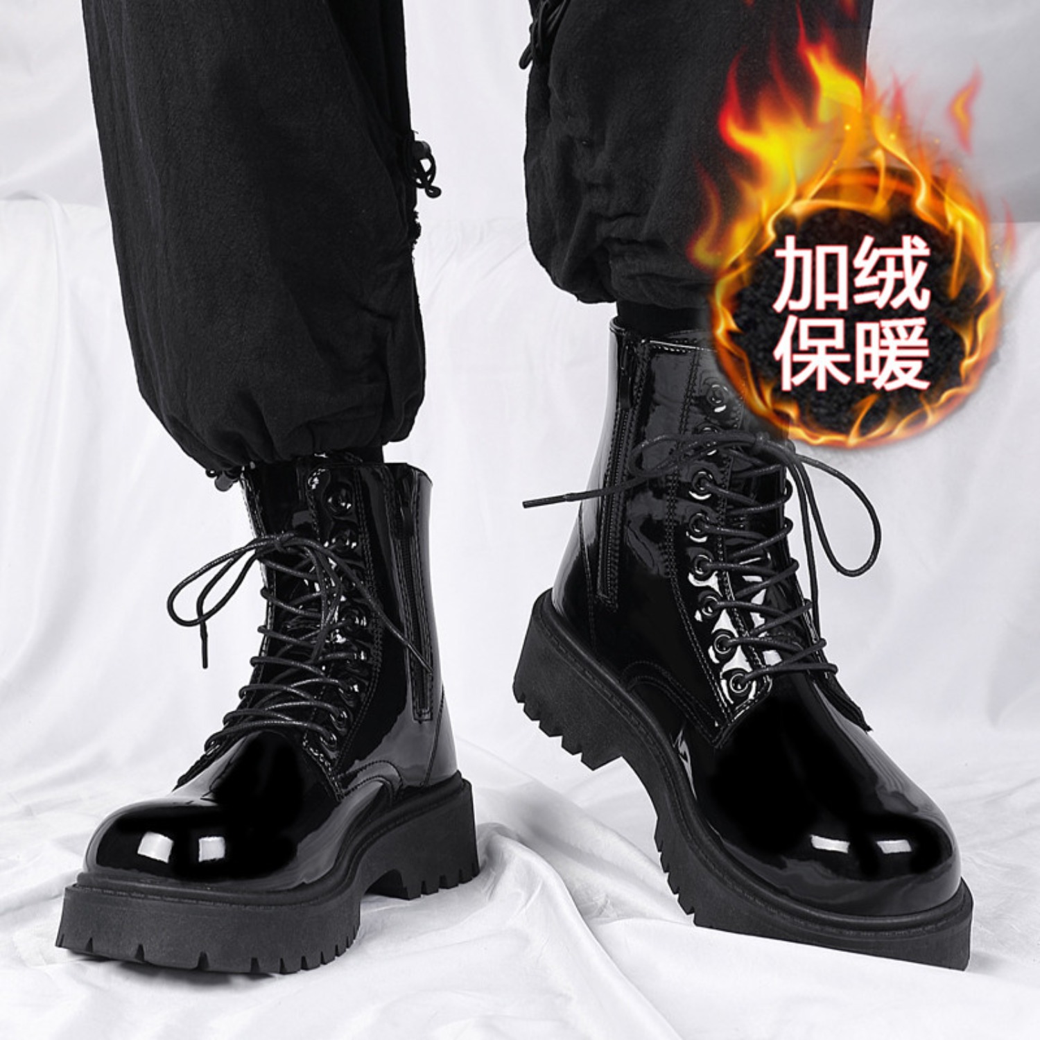 أحذية رجالية دافئة مبطنة بالفر - مراجعة Men'S Fashion News وسعره