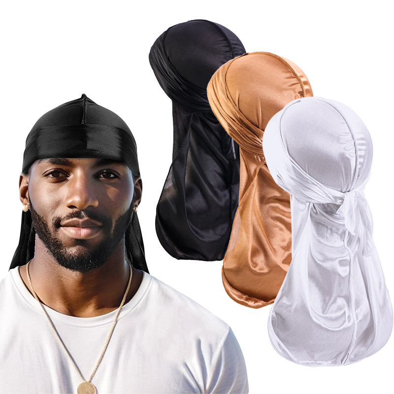 3 قطعة/الوحدة طويلة Durag الحر - مراجعة Men'S Fashion With Hat وسعره