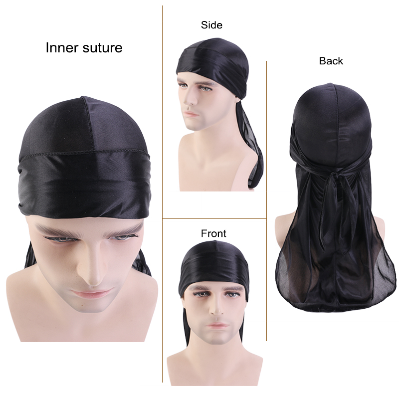 3 قطعة/الوحدة طويلة Durag الحر - مراجعة Men'S Fashion With Hat وسعره