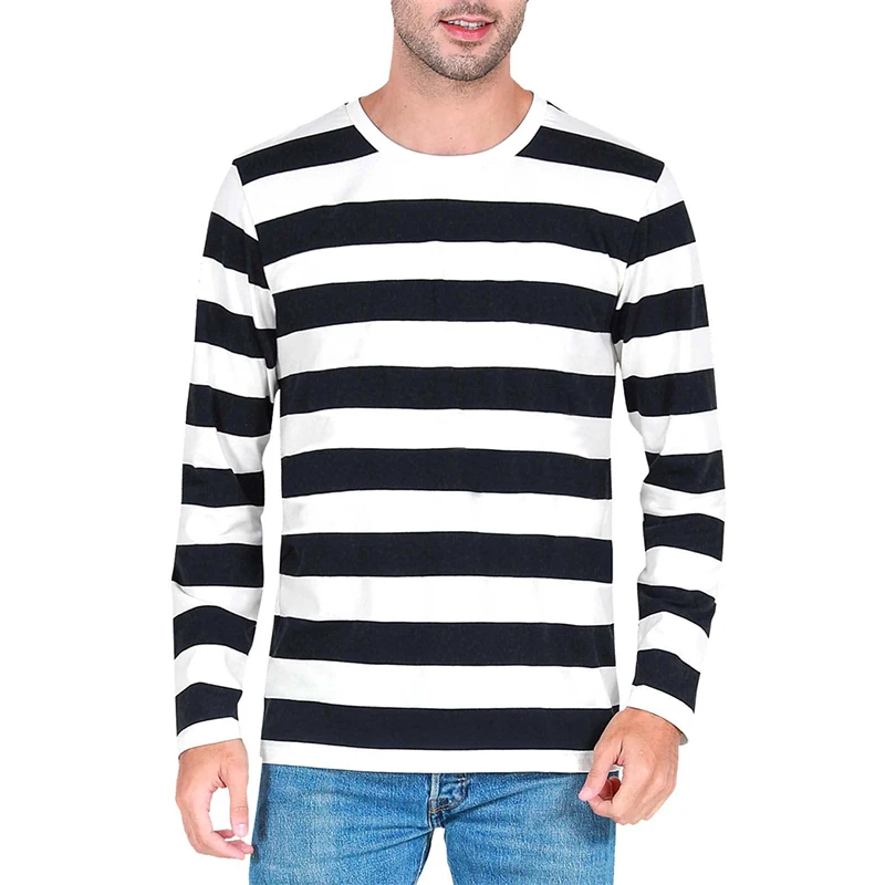 تي شيرت رجالي بأكمام طويلة بتص - مراجعة Mens Fashion Clothes وسعره