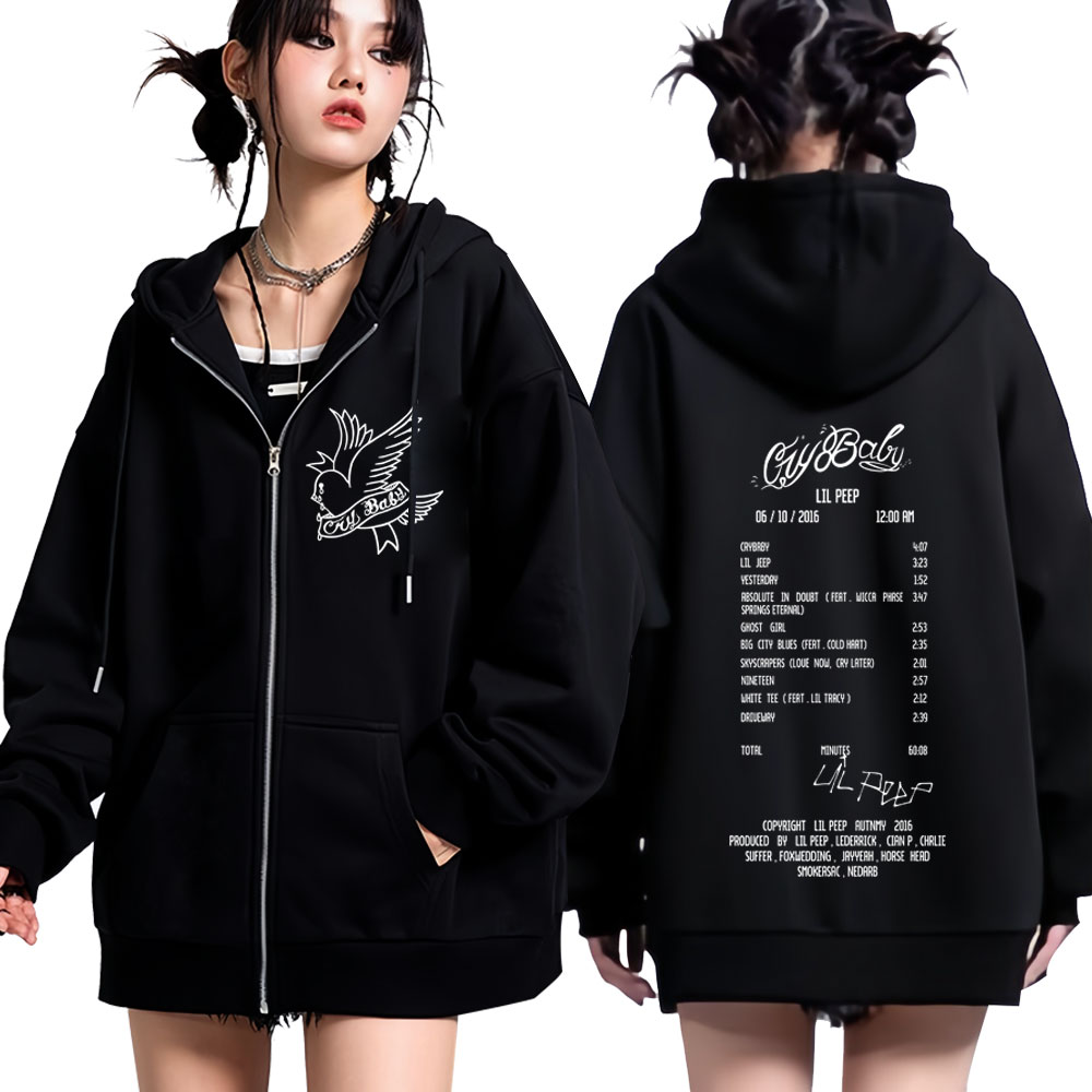 هودي بسحاب بتصميم ألبوم Cry Ba - مراجعة Mens Fashion Zip Up Hoodies وسعره