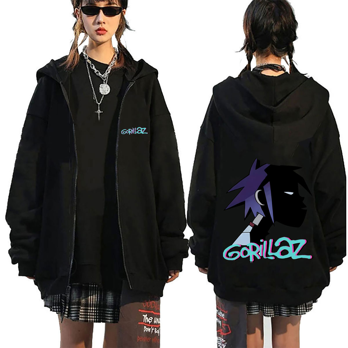 هودي بسحاب بتصميم وجه فرقة الر - مراجعة Mens Fashion Zip Up Hoodies وسعره