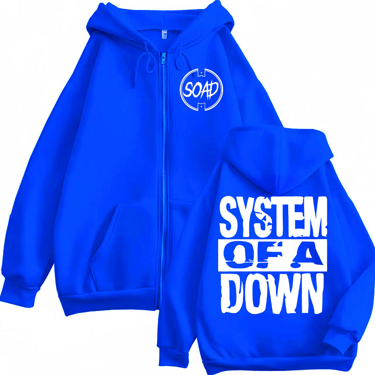 هودي بسحاب بطبعة فرقة روك باند - مراجعة Mens Fashion Zip Up Hoodies وسعره