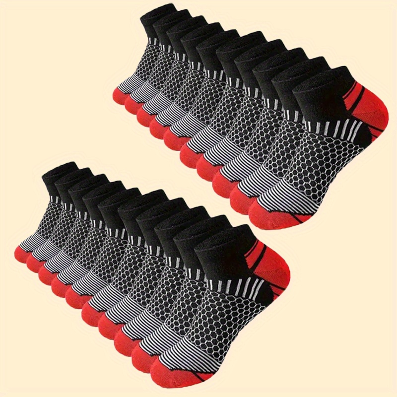 6 أزواج من الجوارب الرياضية ال - مراجعة Socks Ankle Men وسعره
