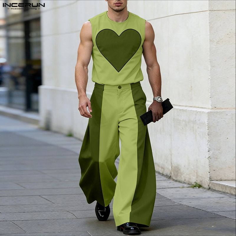 طقم رجالي من INCERUN بتصميم مر - مراجعة Mens Fashion Summer وسعره