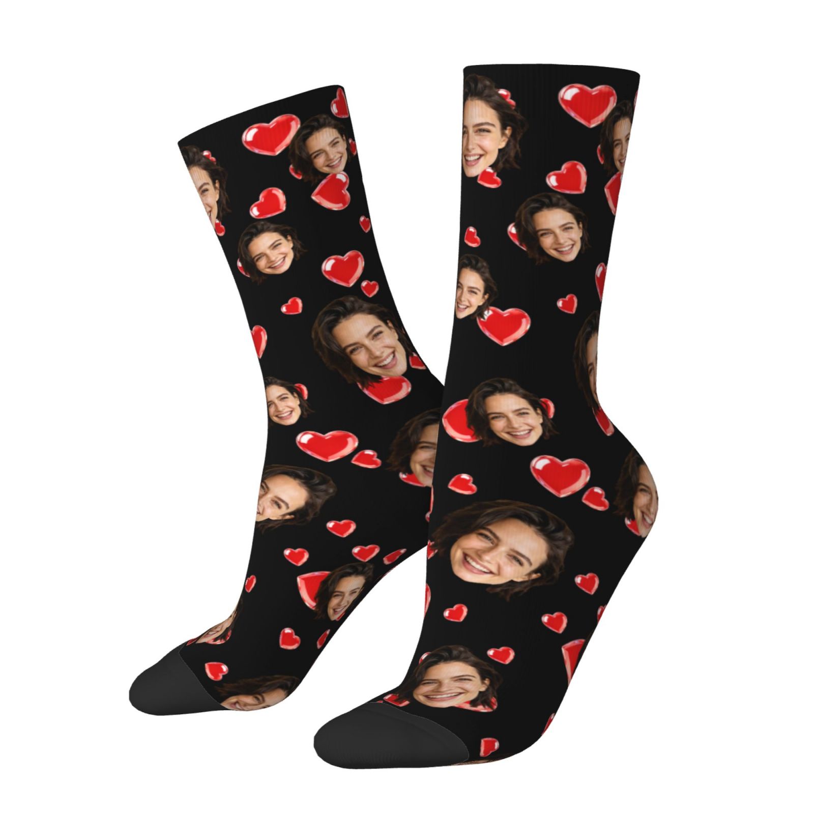 جوارب مخصصة بصورة الوجه، تصميم - مراجعة Socks Ankle Men وسعره